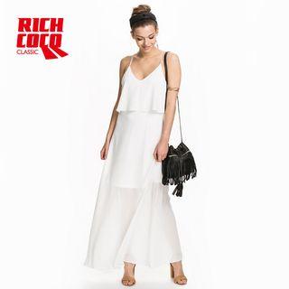Spaghetti Strap Chiffon Maxi Dress