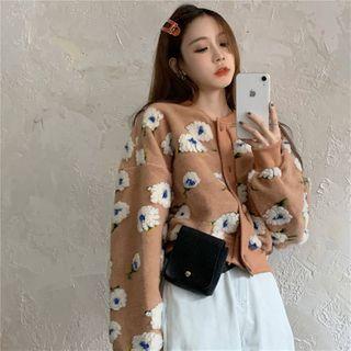 Floral Embroidered Button-up Jacket