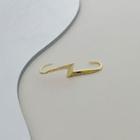 Lightning Alloy Earring 1 Pc - Gold - One Size