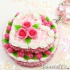 Pink Double Layer Rose Cake Pearl Necklace