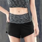 Paneled Layered Sports Shorts