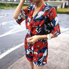 Wrap-front Pattern Playsuit