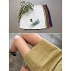 Colored Linen Miniskirt