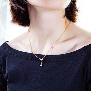 Stainless Steel Butterfly Pendant Necklace 1539 - Necklace - One Size