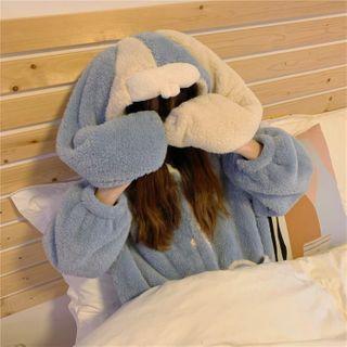 Rabbit Ear Fleece Robe