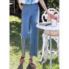 Button-fly Detail Wide-leg Jeans