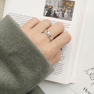 Thick Ring K263 - Silver - One Size