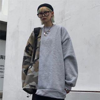 Camo Panel Sweatshirt