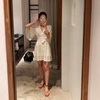 Wrap-front A-line Playsuit