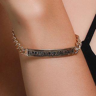 Alloy Lettering Bracelet