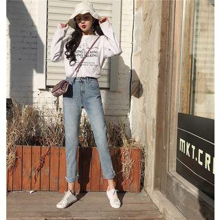 Slim-fit Cuffed Jeans