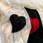 Round-neck Heart Sweater