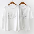 Short-sleeve Printed T-shirt / 3/4-sleeve Printed T-shirt