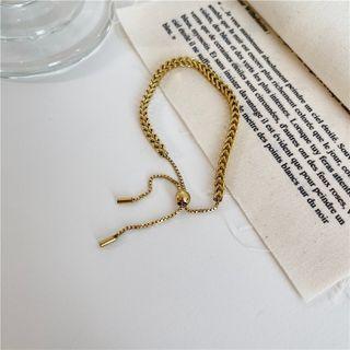 Stainless Steel Bracelet 1 Piece - Gold - One Size