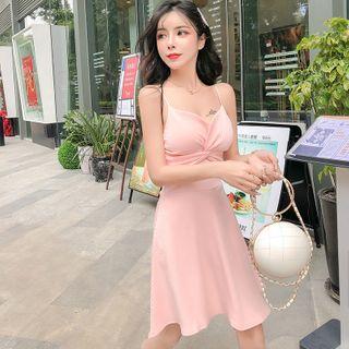 Spaghetti Strap Short A-line Dress