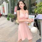 Spaghetti Strap Short A-line Dress