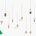 Non-matching Christmas Alloy Dangle Earring (various Designs)