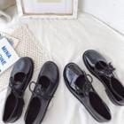 Plain Lace-up Mary Jane Shoes