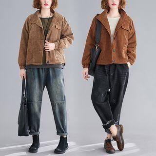 Plain Corduroy Bolero