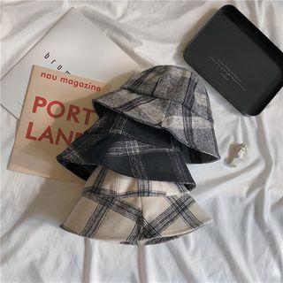 Couple-marching Plaid Bucket Hat