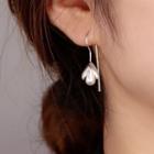 Faux Pearl Drop Earring With Gift Box - 1 Pair - Silver - One Size