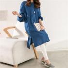 Boxy-fit Midi Pullover Dress