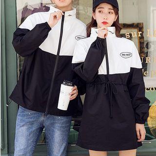 Couple Matching Zip Jacket / Long-sleeve Mini Dress