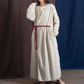 Long Trench Jacket Beige - One Size
