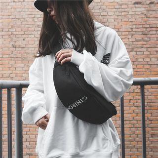 Letter Embroidered Lightweight Sling Bag