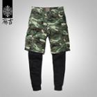Mock Two-piece Camo Sweatpants