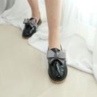 Petite Size - Round-toe Bow Loafers
