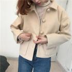 Single Breasted Jacket Almond - One Size