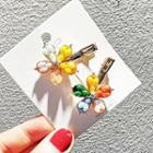 Bead & Alloy Flower Hair Clip