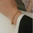Magnetic Alloy Bracelet Gold - One Size