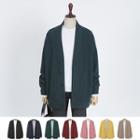 Buttoned Colored Cardigan