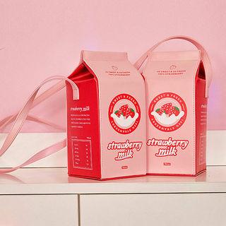 Strawberry Milk Carton Cross Bag