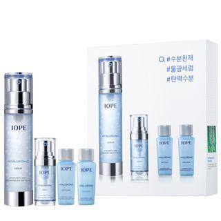 Iope - Hyaluronic Serum Set: Serum 45ml + 7ml + Softener 15ml + Emulsion 15ml 4pcs
