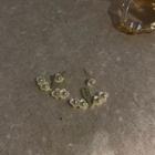 Sterling Silver Flower Ear Jacket 1 Pair - Gold - One Size