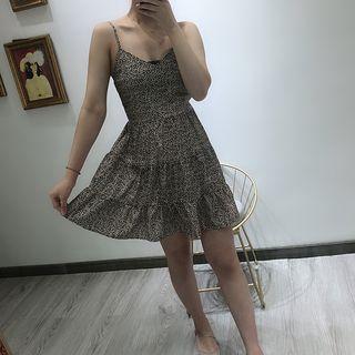 Leopard Sheath Midi Dress