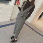 Woolen Pinafore Jumpsuit