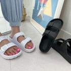 Plain Double-strap Sandals