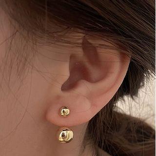 Polished Alloy Bead Swing Earring