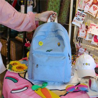 Plain Denim Backpack