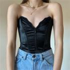 V-neck Zip-up Tueb Busties Top