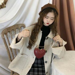 Plain Coat Oatmeal - One Size