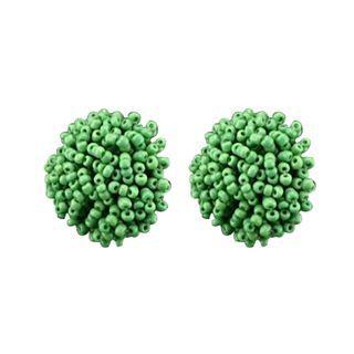 Bead Earring 1 Pair - Green - One Size
