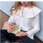 Faux Pearl Trim Shirt