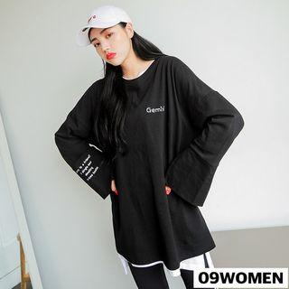 Plus Size Embroidered Boxy Pullover