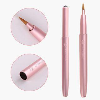 Retractable Lip Makeup Brush Pink - One Size