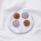 Faux Fur Disc Earring